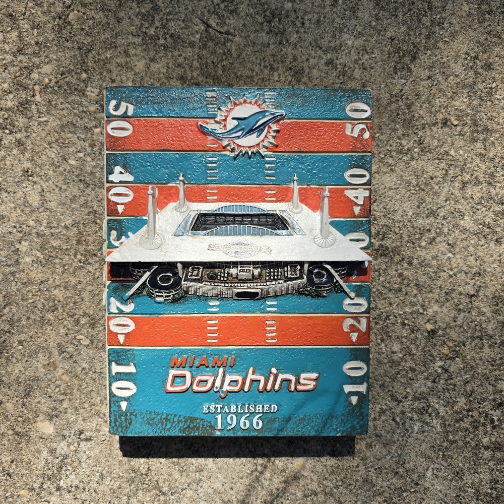 Miami Dolphins Hard Rock Stadium Wall Plaque